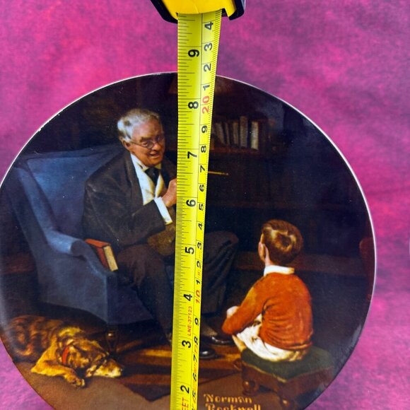 VTG "THE TYCOON" LIMITED EDITION COLLECTION by NORMAN ROCKWELL PLATE # 9,112AD - Picture 5 of 5
